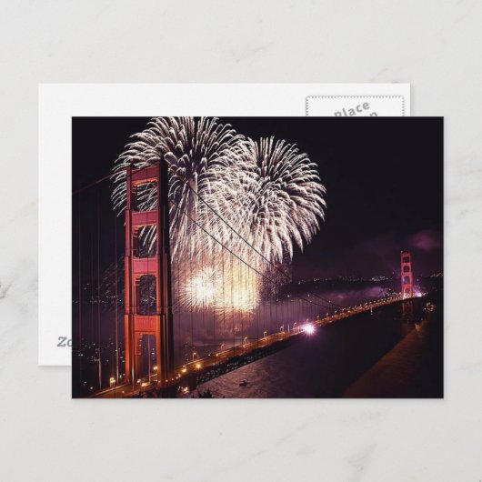 Golden Gate viert 75e Jubileum Briefkaarten (Voorkant / Achterkant)