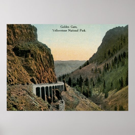 Golden Gate, Yellowstone National Park Poster (Voorkant)
