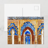 Golden Gates Fez's Koninklijk Paleis Marokko water Briefkaart (Voorkant / Achterkant)