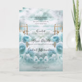 Golden Gates of Heaven Memorial Begrafenisprogramm Programma (Achterkant)