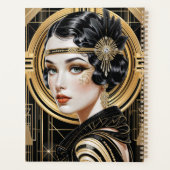 Golden Gatsby Glamour Art Deco Planner (Achterkant)