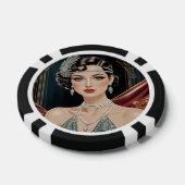 Golden Gatsby Glamour Poker Chips (Enkel)