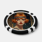 Golden Gatsby Glamour Poker Chips (Enkel)