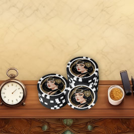 Golden Gatsby Glamour Poker Chips