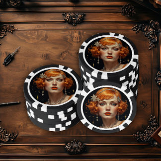 Golden Gatsby Glamour Poker Chips