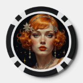 Golden Gatsby Glamour Poker Chips (Achterkant)