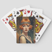 Golden Gatsby Glamour Pokerkaarten (Achterkant)