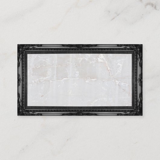 Golden Gavel Law Logo | Klassiek Frame | Steen Visitekaartje (Achterkant)