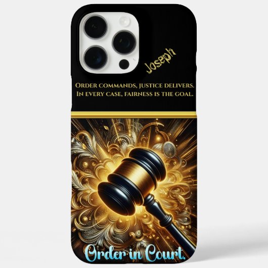 Golden Gavel: recht en autoriteit Case-Mate iPhone Case (Achterkant)
