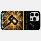 Golden Gavel: recht en autoriteit Case-Mate iPhone Case (Achterkant (horizontaal))