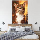 Golden Gaze Canvas Afdruk (Insitu (Slaapkamer))