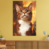 Golden Gaze Canvas Afdruk (Insitu (Woonkamer))