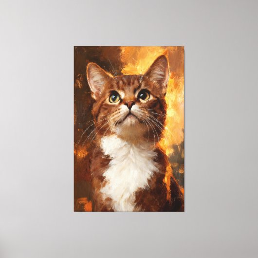 Golden Gaze Canvas Afdruk (Voorkant)