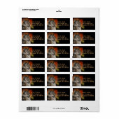 Golden Gaze Wolf Custom Etiket (Full Sheet)