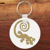 Golden Gecko | Maak uw eigen achtergrond Sleutelhanger (Voorkant)