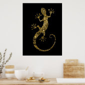 Golden Gecko Poster (Keuken)