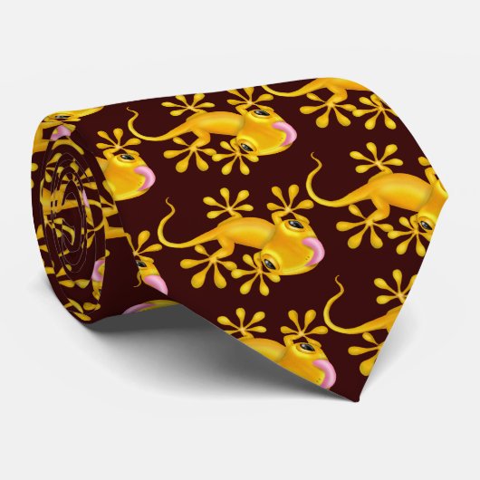 Golden Gecko stropdas (Opgerold)