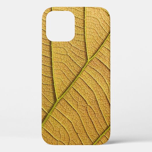 Golden geel bladpatroon in de ochtend. Case-Mate iPhone case (Achterkant)