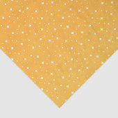 Golden Geel en Witte Stars Tissuepapier (Detail)