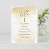 Golden Geel, Zitplankaarten met gastnamen (Staand voorkant)