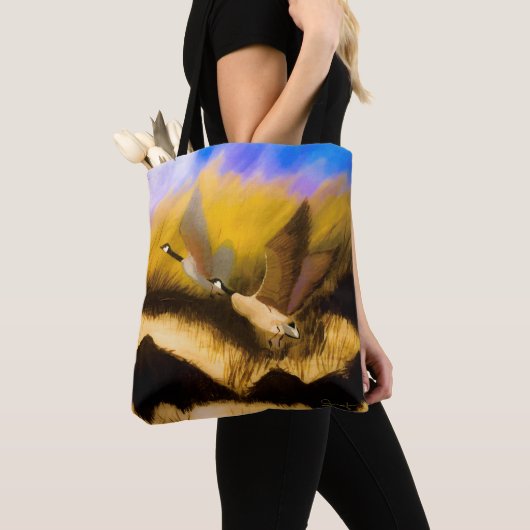 Golden Geese Tote Bag (Dichtbij)