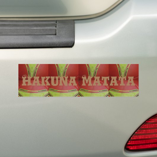 Golden gele Bumpersticker (Op auto)