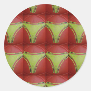 Golden gele curven.JPG Ronde Sticker