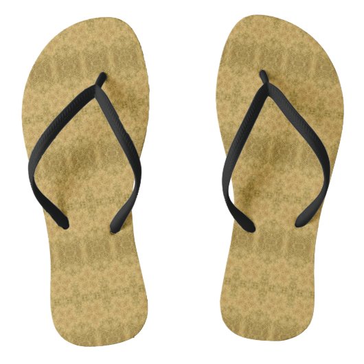 Golden gele zonheldere zomer teenslippers (Voetbed)