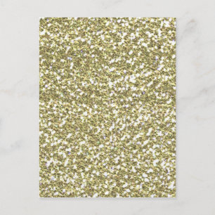 GOLDEN GELLOW WHITE SEQUINS GLITTER TEXTURE TEMPLA BRIEFKAART