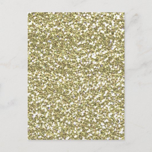 GOLDEN GELLOW WHITE SEQUINS GLITTER TEXTURE TEMPLA BRIEFKAART (Voorkant)