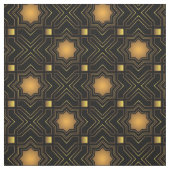 Golden Geo Stars Stof (Swatch)