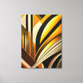 Golden Geometric Abstracte kunst Canvas Afdruk (Voorkant)