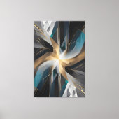 Golden Geometric Aurora Canvas Afdruk (Voorkant)