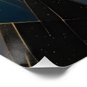 Golden Geometric Aurora Perfect Poster (Hoek)