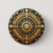 Golden Geometric Button (Voorkant)