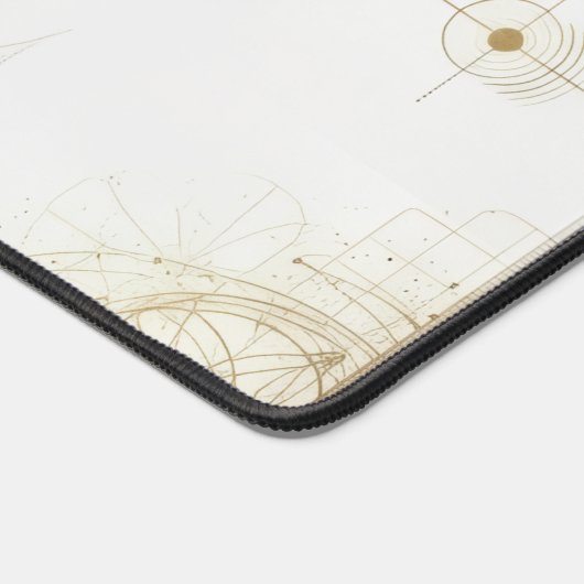 Golden Geometric Desk Mat (Hoek)