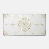 Golden Geometric Desk Mat (Voorkant)