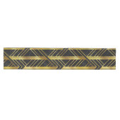 Golden Geometric Dimoned Art Deco over zwarte marm Medium Tafelloper (Horizontaal)