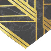 Golden Geometric Dimoned Art Deco over zwarte marm Medium Tafelloper (Hoek)