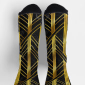Golden Geometric Dimoned Art Deco over zwarte marm Sokken (Top)