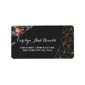 Golden Geometric Etiket (Voorkant)