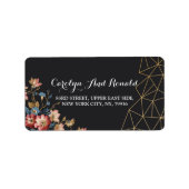 Golden Geometric Etiket (Voorkant)