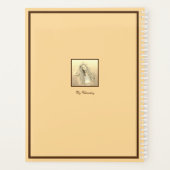 Golden Geometric Girl Mode Modern Elegant #7 Planner (Achterkant)