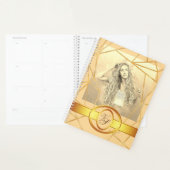 Golden Geometric Girl Mode Modern Elegant #7 Planner (Display)