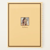 Golden Geometric Girl Mode Modern Elegant Planner (Achterkant)