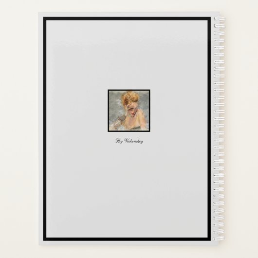 Golden Geometric Girl Mode Modern legant #2 Planner (Achterkant)