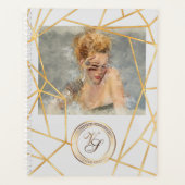 Golden Geometric Girl Mode Modern legant #2 Planner (Voorkant)