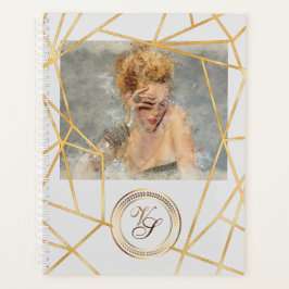Golden Geometric Girl Mode Modern legant #2 Planner