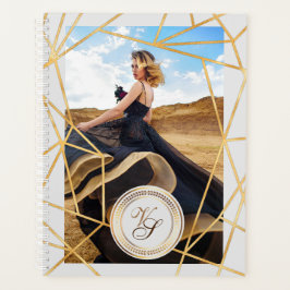 Golden Geometric Girl Mode Modern legant #3 Planner