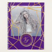 Golden Geometric Girl Mode Modern legant #5 Planner (Voorkant)